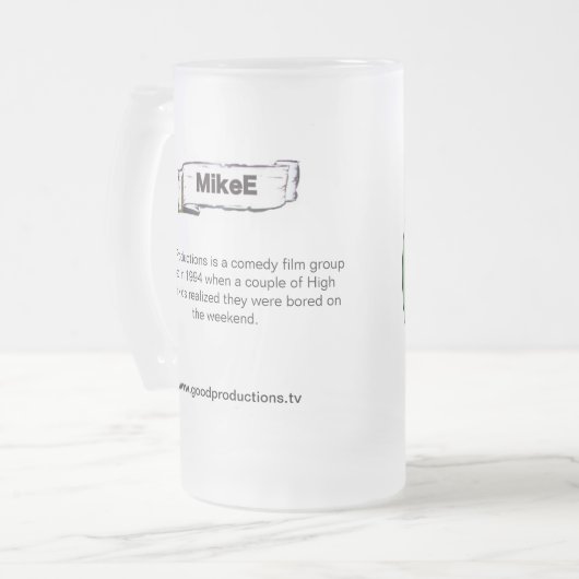 MikeE GP Collectors Cup Matglas Bierpul (Voorkant links)