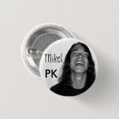 Mikel op een knop ronde button 3,2 cm (Voorkant /achterkant)