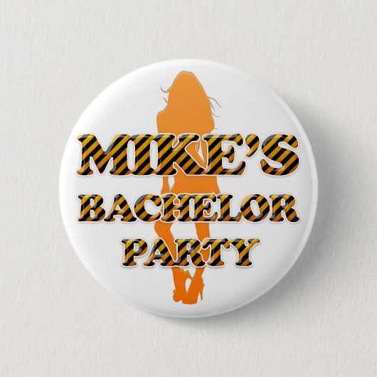 Mike's Bachelor Party Ronde Button 5,7 Cm (Voorkant)