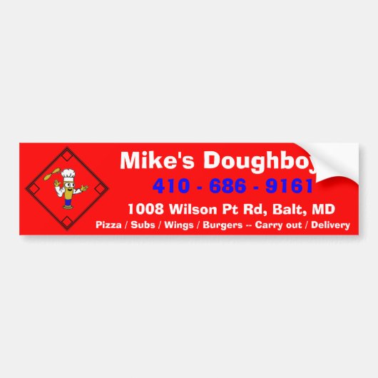 Mike's Doughboys Bumpersticker (Voorkant)