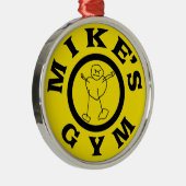 Mikes Gym Metalen Ornament (Rechts)
