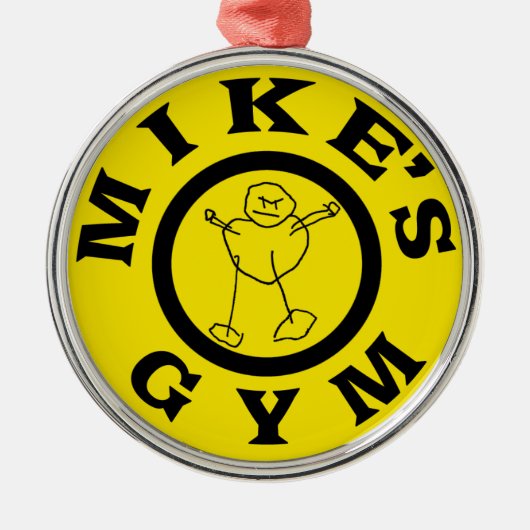 Mikes Gym Metalen Ornament (Voorkant)