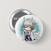 Miketsukami Youkai vorm Ronde Button 5,7 Cm (Voorkant /achterkant)