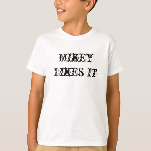 Mikey houdt ervan t-shirt (Voorkant)