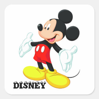 Mikey Mouse Vierkante Sticker