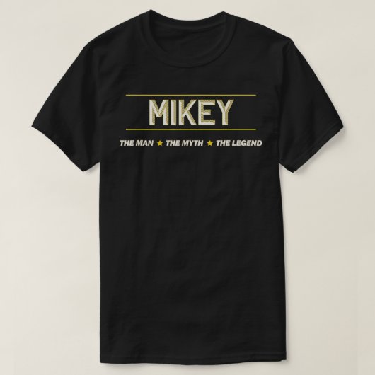 MIKEY the Man the Myth the the LEGEND Mannen Boys  T-shirt (Design voorkant)