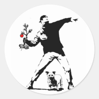 Mikey Xmas Ronde Sticker