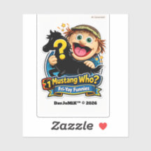 Mikey's Mustang Wie? – Fri‑Yay Funnies Badge #1