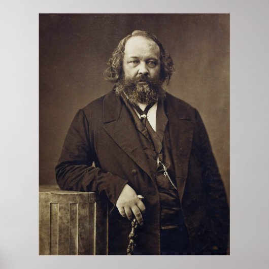Mikhail Bakunin Russisch Anarchist tegen Nadar Poster (Voorkant)