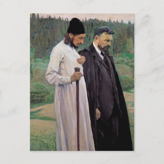 Mikhail Nesterov - De filosofen Briefkaart (Voorkant)