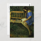 Mikhail Nesterov - Portret van Natasha Nesterova Briefkaart (Voorkant / Achterkant)