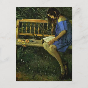 Mikhail Nesterov - Portret van Natasha Nesterova Briefkaart