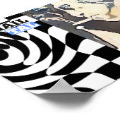 Mikhail Tal. schaakspeler Poster (Hoek)