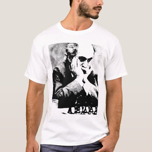 Mikhail Tal Vintage Portrait T-shirt (Voorkant)