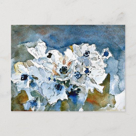 Mikhail Vrubel art: Bloemen Briefkaart (Voorkant)