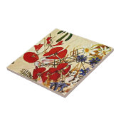 Mikhail Vrubel art: Veldbloemen Tegeltje (Zijkant)