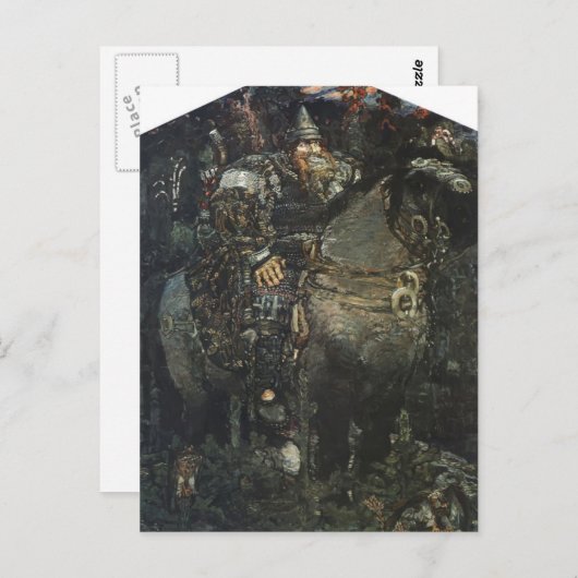 Mikhail Vrubel - Bogatyr Briefkaart (Voorkant / Achterkant)