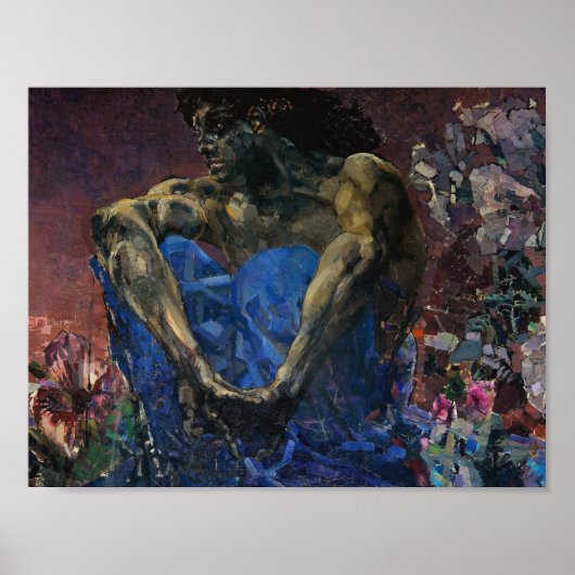 Mikhail Vrubel - Demon Poster (Voorkant)