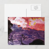 Mikhail Vrubel - Fantastisch landschap Briefkaart (Voorkant / Achterkant)