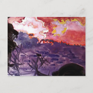 Mikhail Vrubel - Fantastisch landschap Briefkaart
