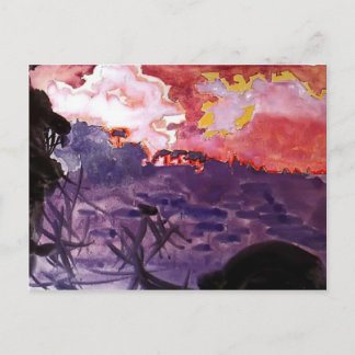 Mikhail Vrubel - Fantastisch landschap Briefkaart