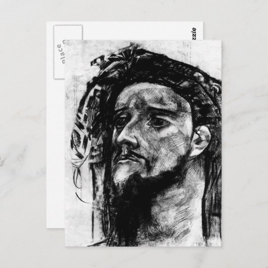 Mikhail Vrubel - Hoofd van de profeet Briefkaart (Voorkant / Achterkant)