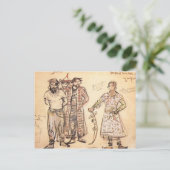 Mikhail Vrubel - Opgenomen Pechenegal Briefkaart (Staand voorkant)