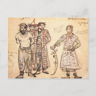 Mikhail Vrubel - Opgenomen Pechenegal Briefkaart