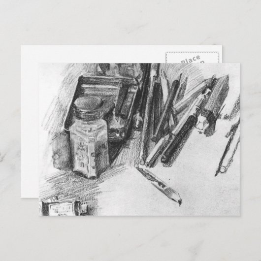 Mikhail Vrubel - Pencils Briefkaart (Voorkant / Achterkant)