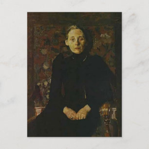 Mikhail Vrubel-Portret van de vrouw van de zakenma Briefkaart
