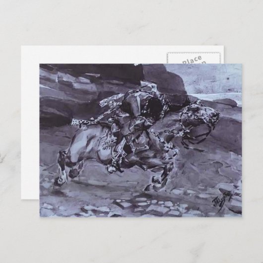 Mikhail Vrubel- Rider Briefkaart (Voorkant / Achterkant)