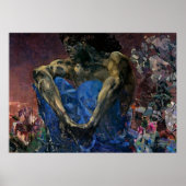 Mikhail Vrubel - Seated Demon Poster (Voorkant)