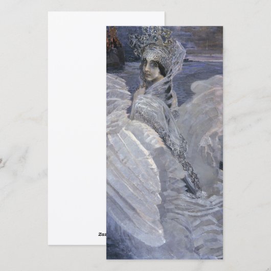 Mikhail Vrubel - Swan Princess Feestdagenkaart (Voorkant / Achterkant)