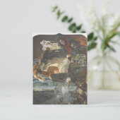 Mikhail Vrubel - Vlucht van Faust en Mephisto Briefkaart (Staand voorkant)