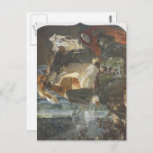 Mikhail Vrubel - Vlucht van Faust en Mephisto Briefkaart (Voorkant / Achterkant)