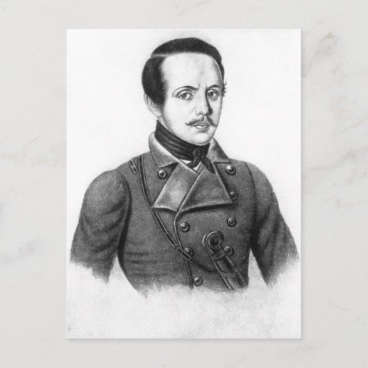 Mikhail Yuryevich Lermontov Briefkaart (Voorkant)