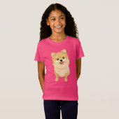Miki De Cool Pomeranian T-shirt (Voorkant volledig)