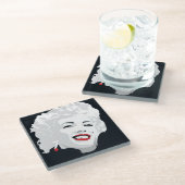 Miki Marilyn Glazen Onderzetter (Schuin)