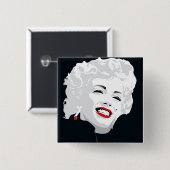 Miki Marilyn Vierkante Button 5,1 Cm (Voorkant /achterkant)