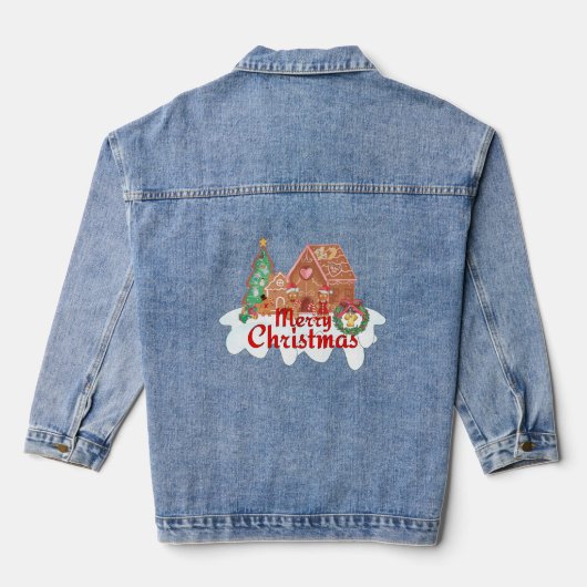 Mikitez gingerbreadhouse ontbijtkoek denim jacket (Achterkant)