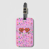 Mikitiez aangepaste valentijn grappige lovebug sof bagagelabel (Voorkant (verticaal))