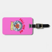 Mikitiez aangepaste valentijn grappige lovebug sof bagagelabel (Voorkant horizontaal)