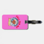 Mikitiez aangepaste valentijn grappige lovebug sof bagagelabel (Achterkant horizontaal)