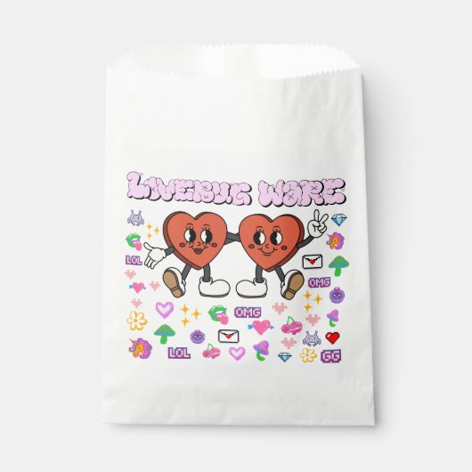 Mikitiez aangepaste valentijn grappige lovebug sof bedankzakje (Voorkant)