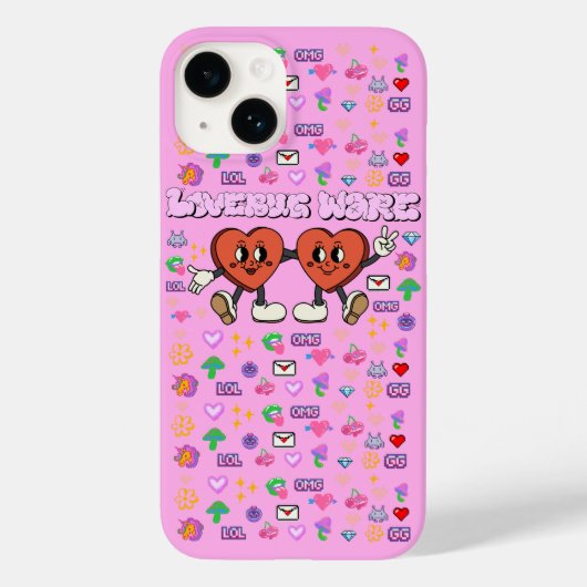 Mikitiez aangepaste valentijn grappige lovebug sof Case-Mate iPhone case (Achterkant)