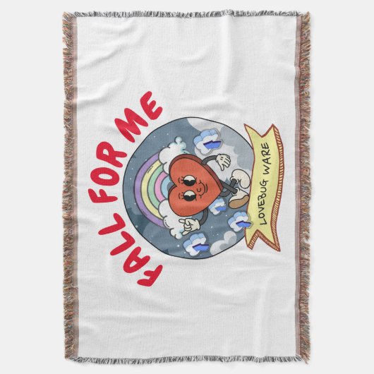 Mikitiez aangepaste valentijn grappige lovebug sof deken (Voorkant Verticaal)