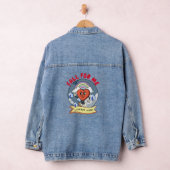 Mikitiez aangepaste valentijn grappige lovebug sof denim jacket (Hangar)