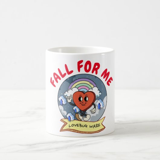 Mikitiez aangepaste valentijn grappige lovebug sof koffiemok (Center)