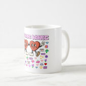 Mikitiez aangepaste valentijn grappige lovebug sof koffiemok (Voorkant rechts)