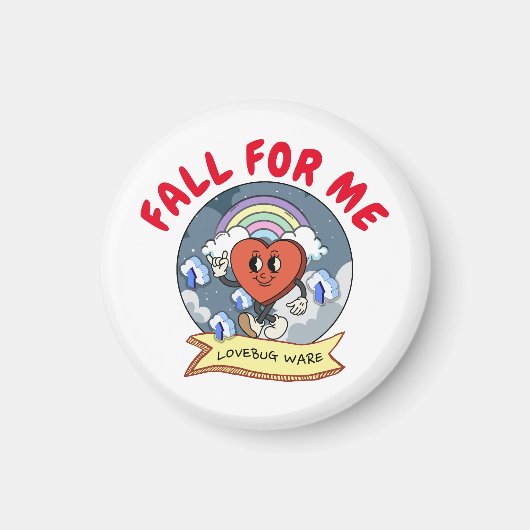 Mikitiez aangepaste valentijn grappige lovebug sof magneet (Voorkant)